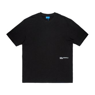 Karl Lagerfeld Heren, Tops, Zwart, Maat: XL Katoen