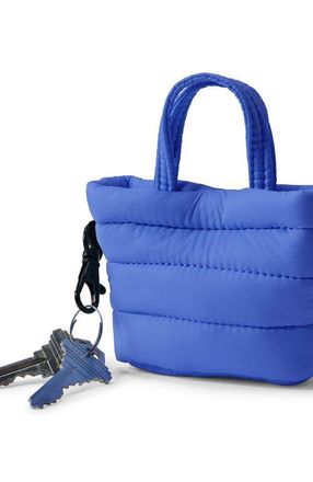 Lands End Mini Canvas Tote Charm in Clear Blue at Nordstrom