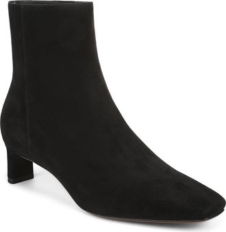 Vince Lilith Leather Bootie in Black at Nordstrom, Size 8.5