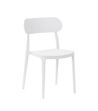 Home Heavenly Pack de 4 sillas de polipropileno en color blanco 80 x 51 x 48 cm