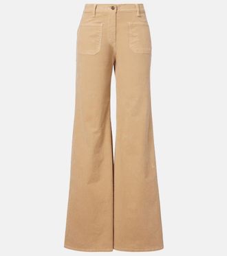 Nili Lotan Florence corduroy wide-leg pants