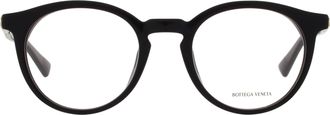Bottega Veneta Demo Oval Unisex Eyeglasses BV1335OA 001 50