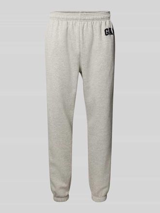 GAP Sweatpants mit Logo und elastischem Bund in Hellgrau Melange, Gr&ouml;&szlig;e XXL