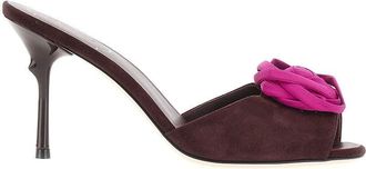 Roger Vivier Rose Vivier suede leather mules Woman 37