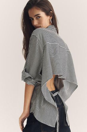 A Gold E Theo Open-Back Buttondown Shirt