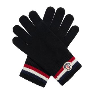 Moncler Gloves, male, Black, Size: XL Woolen gloves