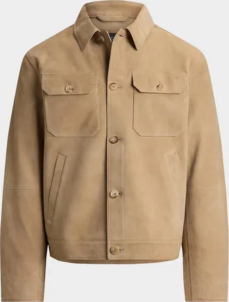 Polo Ralph Lauren Men & apos;s The Ashdale Suede Shirt Jacket