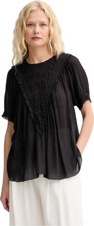 Munthe Perilla Blouse - Dames - Blouses - Zwart - M - Overhemden