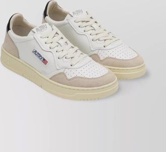 Autry leather and suede low-top sneakers