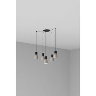 Faro Barcelona Kombo L&aacute;mpara Colgante Gris &Oslash;120 5l 68591-5l