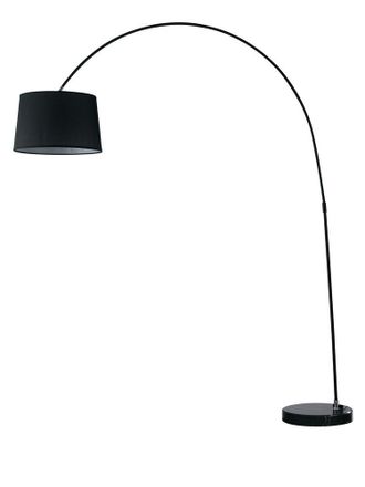 Fan Europe Fan Europe Dream L&aacute;mpara De Pie Arc Negra, Pantalla Tela, Base M&aacute;rmol 1522x205x35cm