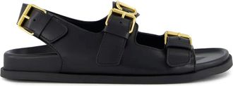 Valentino Garavani Brass Logo Sandals