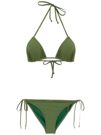 Amir Slama plain bikini set - Verde
