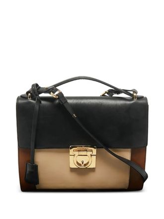 Ferragamo Marisol colourblock tote bag - Black
