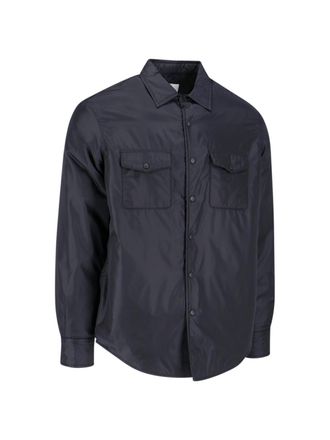 Aspesi Mens Shirts Black Polyamide
