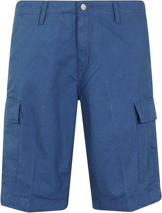 Carhartt Work in Progress Regular Cargo Short - Heren - Korte Broeken - Blauw - W31 - Katoen - Korte Broeken