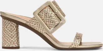 Vionic Womens Brookell Heeled Sandal In Gold