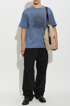 Etro T-shirt With Print, Mens, Blue