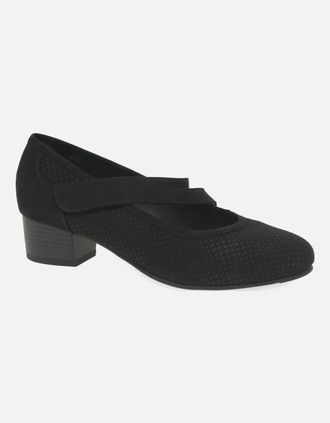 Soft Line Womens Elizabeth Womens Mary Jane Court Shoes - Black - Size: 3.5