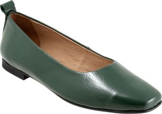 Bueno Elizabeth Flat in Hunter Green Patent at Nordstrom, Size 10.5-11Us