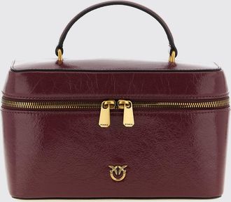 Pinko Mini vanity case Vanity in pelle di vitello con logo e tracolla amovibile