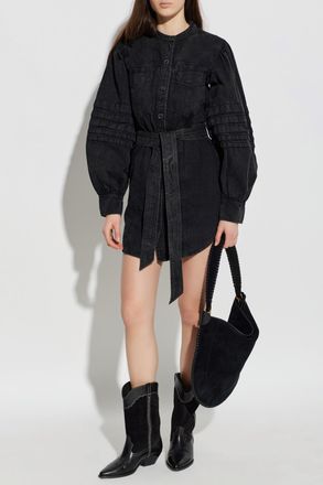 Isabel Marant Denim Dress Moe, Womens, Black