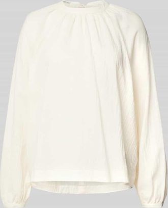 Scotch & Soda Regular Fit Bluse mit Schl&uuml;sselloch-Ausschnitt in Ecru, Gr&ouml;&szlig;e 36