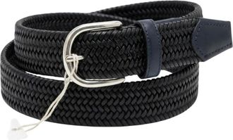 Alberto Luti Elastische Rayon Riem - Heren - Riemen - Blauw - 95 CM - Rayon - Accessoires
