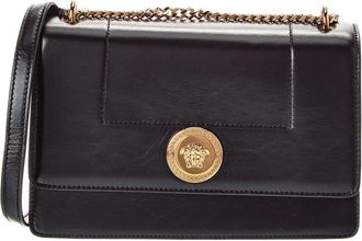 Versace La Medusa Leather Shoulder Bag