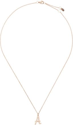 ROSEKEY Collana in oro rosa 18 carati con diamante