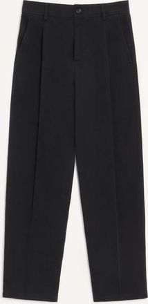 Valentino Valentino Trousers In Cotton Gabardine With VLogo Embroidery