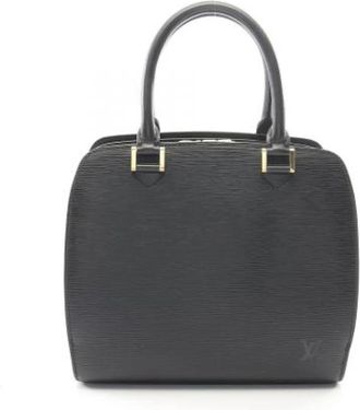 Louis Vuitton Pre-owned Vintage Leren Handtas - Dames - Vintage Handtas - Zwart - ONE Size - Leer - Vintage