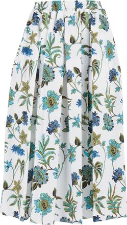 Fay Floral Print Elastic Long Skirt