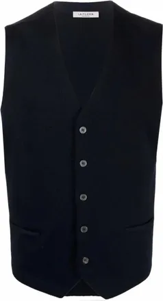 La Fileria Jassen, Heren, Blauw, L, Wol, Gilet Fileria