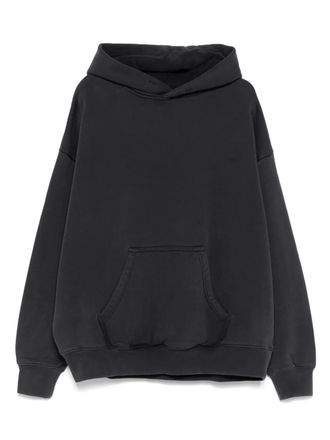Purple cotton hoodie - Black