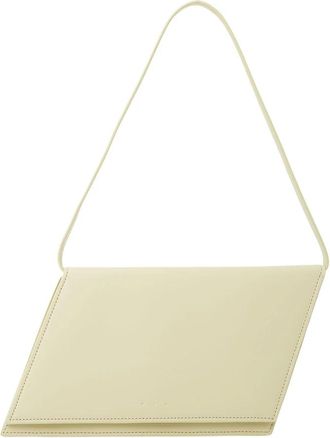 Aesther Ekme Angle Accordion Schoudertas - Dames - Schoudertassen - Geel - ONE Size - Leer - Tassen
