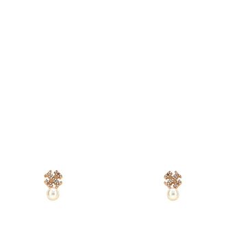 Tory Burch Moondance Logo en Pareloorstekers - Dames - Oorbellen - Geel - ONE Size - Accessoires