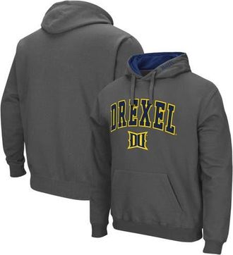 Colosseum Mens Colosseum Charcoal Drexel Dragons Arch and Logo Pullover Hoodie at Nordstrom, Size Xx-Large