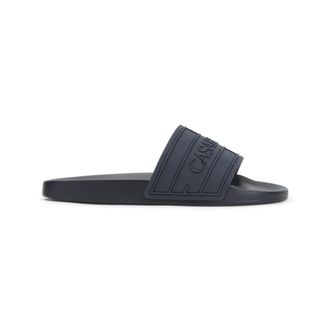Casablanca Logo Pool Slides - Heren - Sandalen - Blauw - 43 EU - Schoenen
