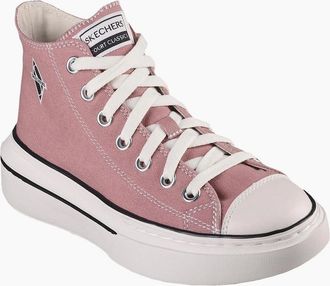 Skechers Womens Womens Mid Top Lace Up W Air Cooled Low Top Trainers - Pink - Size: 6.5