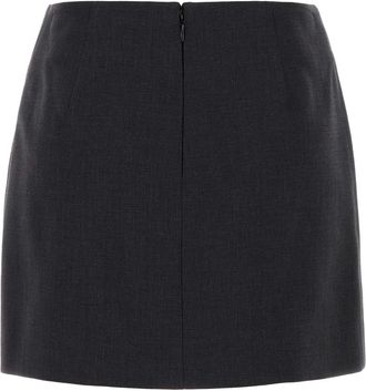 Bottega Veneta Womens Skirt Gray Cotton Viscose Nylon