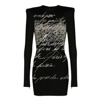 Balmain Mujer, Vestidos, Negro, Talla: L