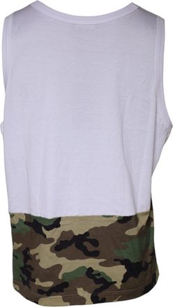 Dolce & Gabbana White Camouflage Tank Sleeveless Mens T-shirt (Pre-Owned)