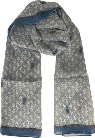 Borbonese Dames, Accessoires, Blauw, Maat: ONE Size Zijde