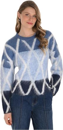 Frank Lyman Design Rondgebreide trui - Dames - Ronde hals truien - Veelkleurig - S - Truien & Vesten