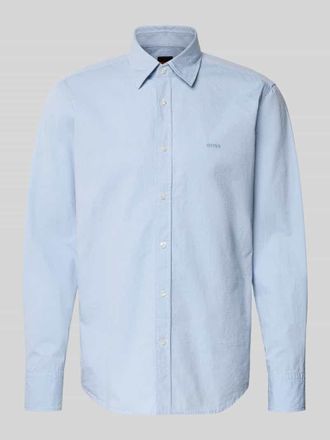 Boss Orange by Hugo Boss BOSS Orange Regular Fit Freizeithemd aus Baumwoll-Mix Modell RELEGANT_6_M in Hellblau, Gr&ouml;&szlig;e XXXL