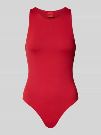HUGO BOSS Wäsche-Body mit gummiertem Label Print Modell DASIEL in Rot, Größe XL