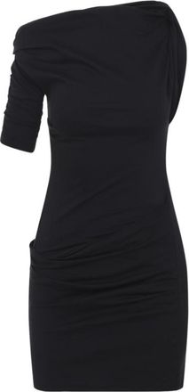 Jacquemus Black The Drapeado Mini Dress