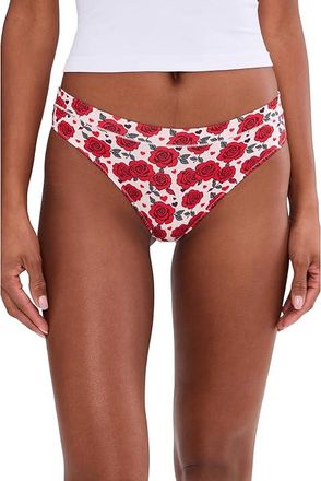 MeUndies Feel Free Thong Womens Lingerie Rosey Cheeks : 2XL, Elastane/Microfiber