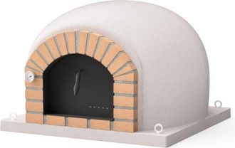Movelar Horno De Le&ntilde;a Exterior De Obra Stromboli (blanco - 120 X 120 X 85 Cm) - Gran Horno De Obra Exterior, Ideal Para Pizzas Y Asados, Aislado Con Corcho Y 